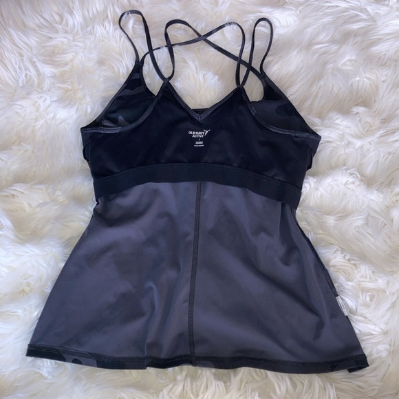 OLD NAVY Strappy Camo Tank Shelf with Removable Pad Inserts L - Picture 10 of 13
